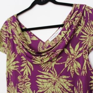 Christian Dior 100% Silk Tropical Print Dress